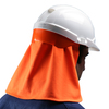 Nackenschutz mit Helmbefestigung in Warnfarbe